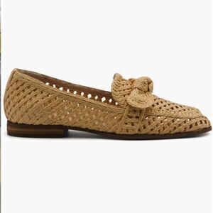 BRAND NEW CHARLES DAVID  FINITE BOWNOT WATER RESISTANT RAFFIA  LOAFER (WOMEN)